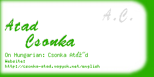 atad csonka business card